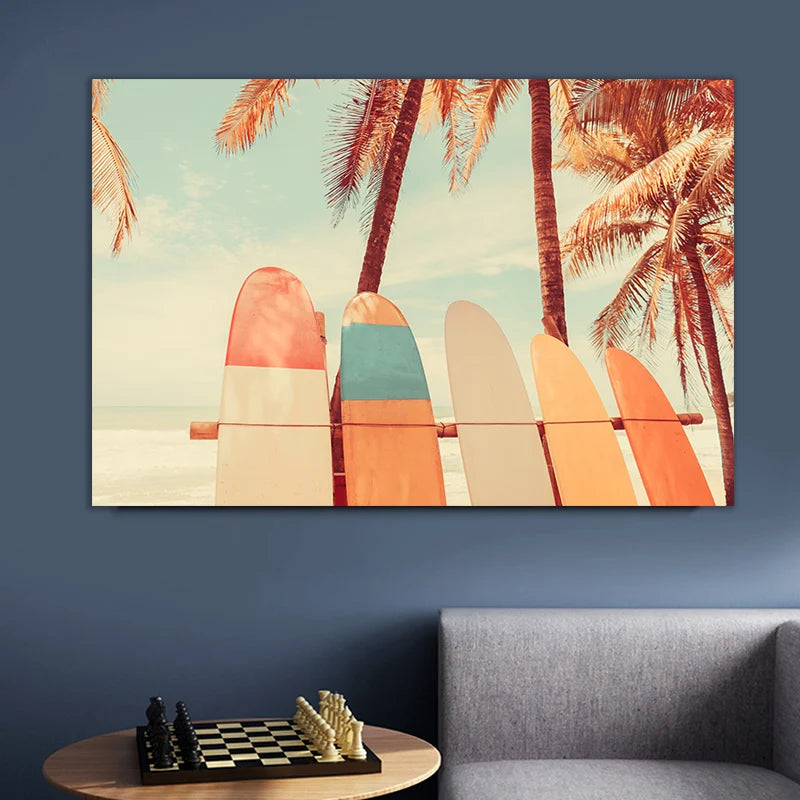 Surf's Up Paradise Seascape Poster Prints