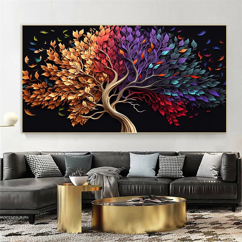 Luxury Money Tree Abstract Tree Wall Poster