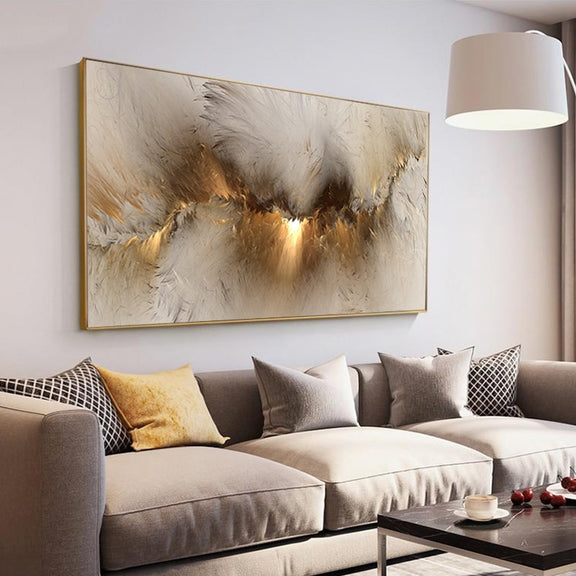 Golden Thunder Canvas Wall Art Print – Candid Canvas Art